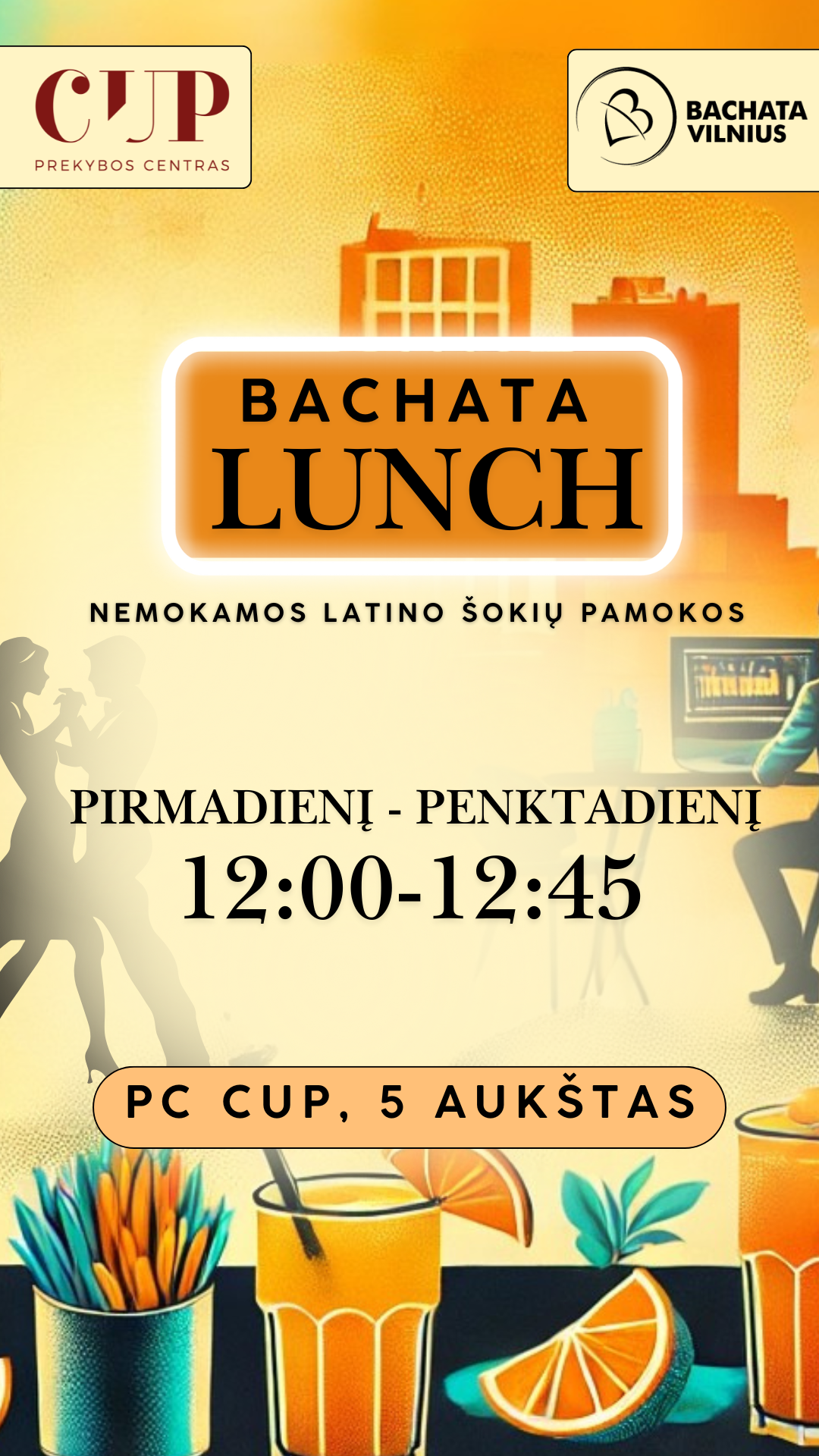 „Bachata Lunch“ kovo mėnesį 5 aukšte!