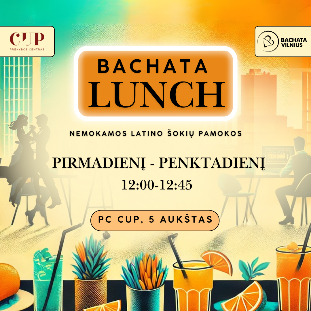 „Bachata Lunch“ vasario mėnesį 5 aukšte!