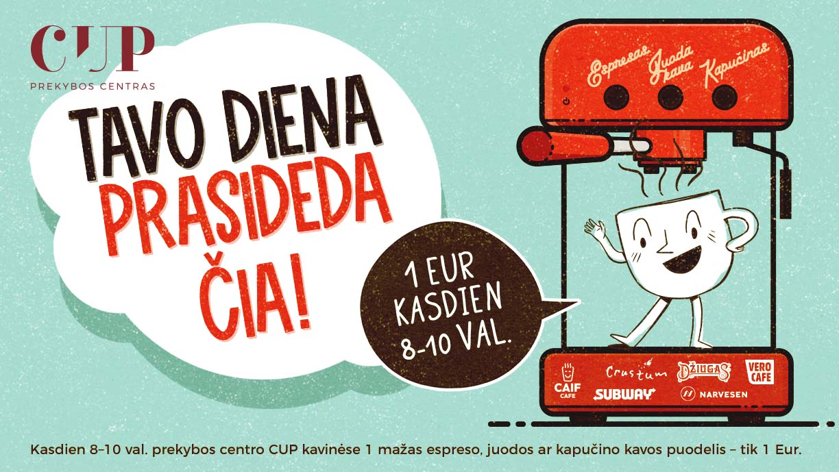 CUP kavos akcija