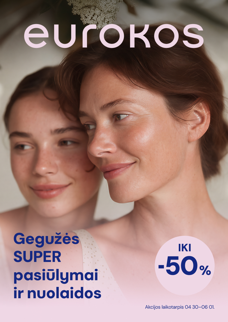 Gegužės SUPER pasiūlymai ir nuolaidos iki –50 %!