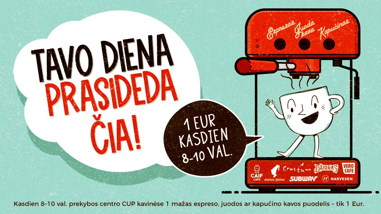 CUP kavos akcija