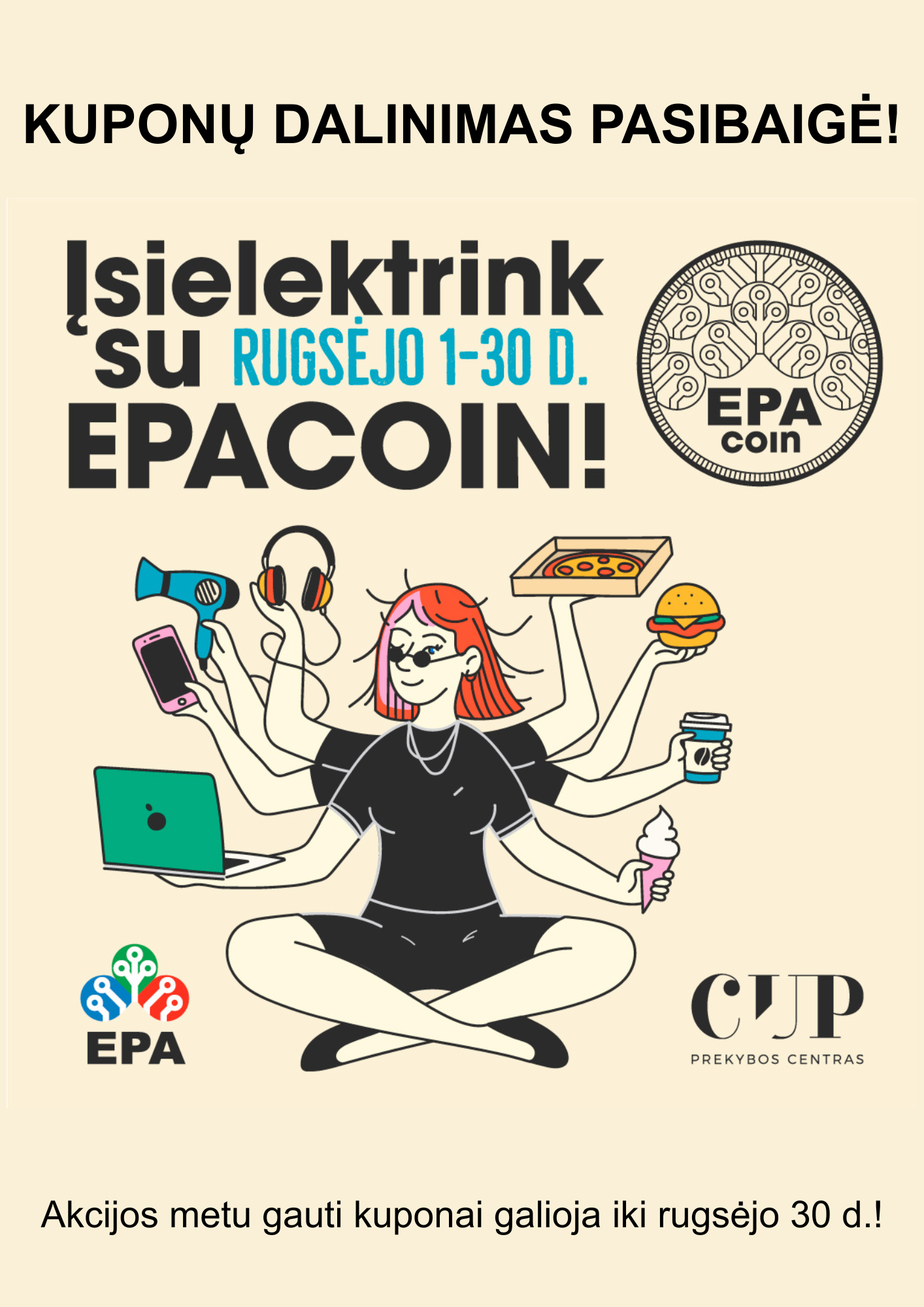 Akcija „Įsielektrink su EPAcoin!“ pasibaigė!