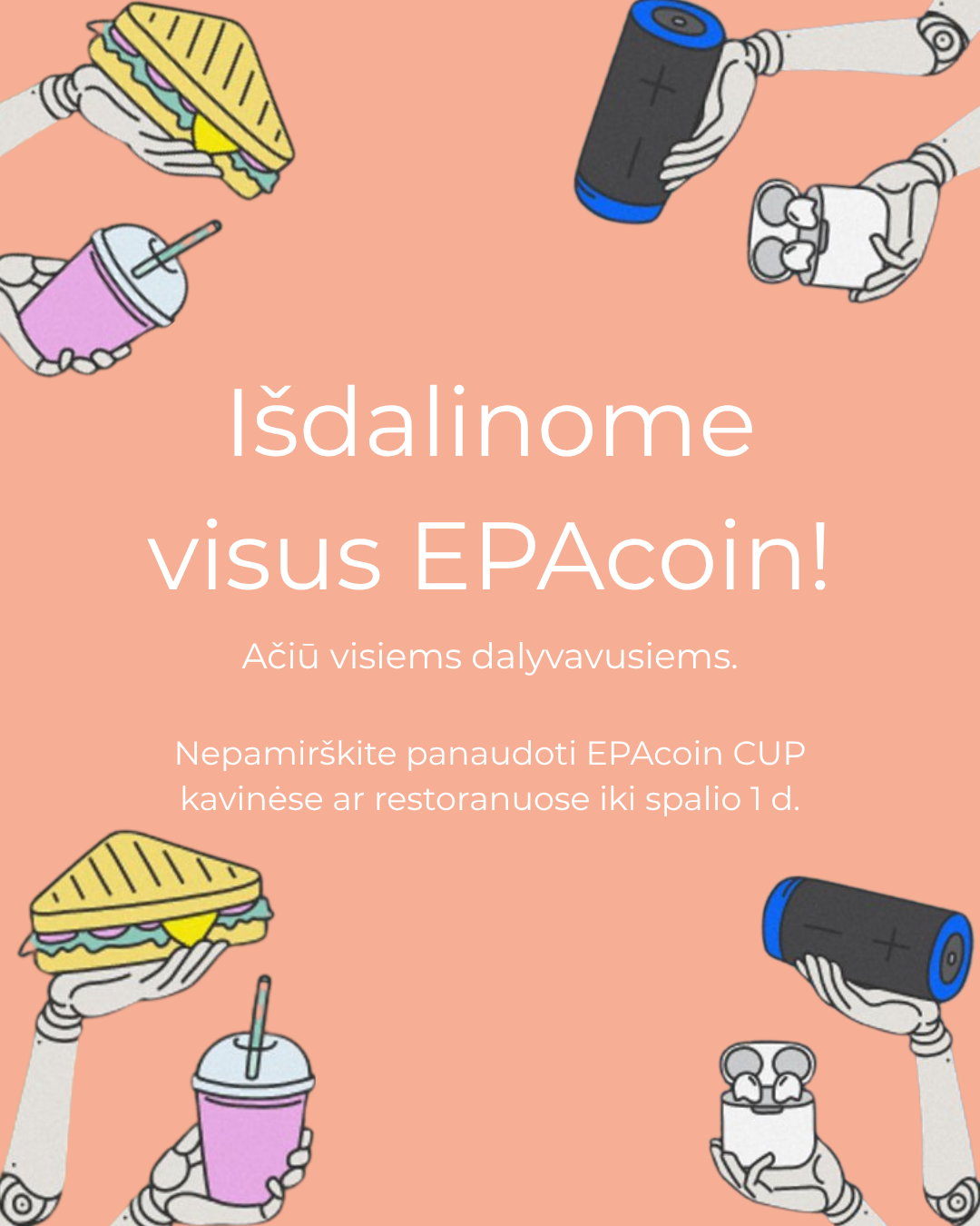 Visi EPAcoin jau išdalinti!