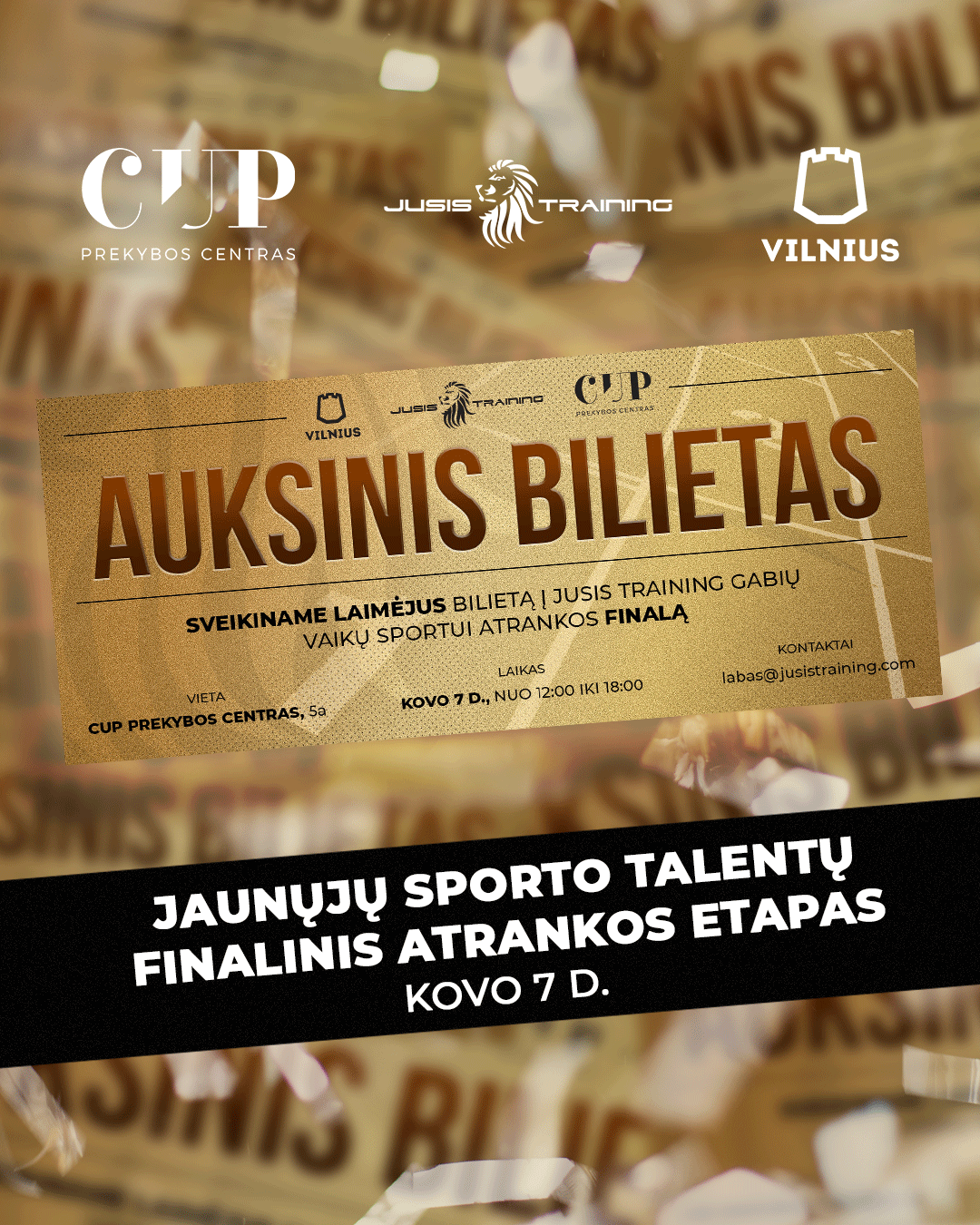 Jusis Training gabių vaikų sportui atrankos finalas!