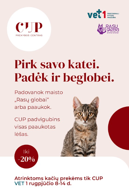 CUP ir VET1 Tarptautinės kačių dienos iniciatyva „Rasų globai“