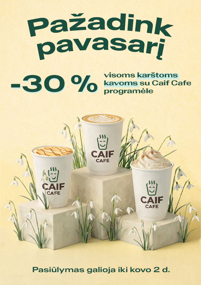 Pažadink pavasarį su Caif Cafe!