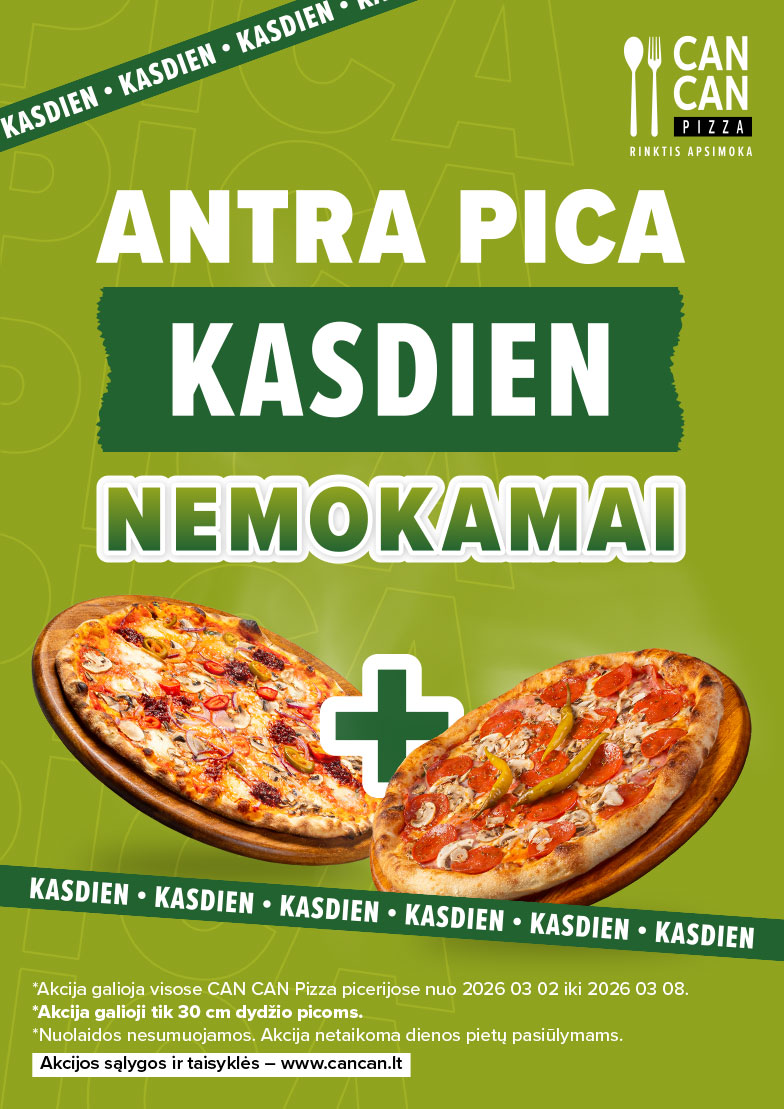 Antra PICA KASDIEN nemokamai!
