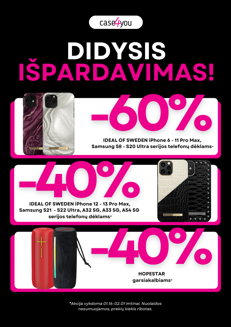 Didysis CASE4YOU išpardavimas!