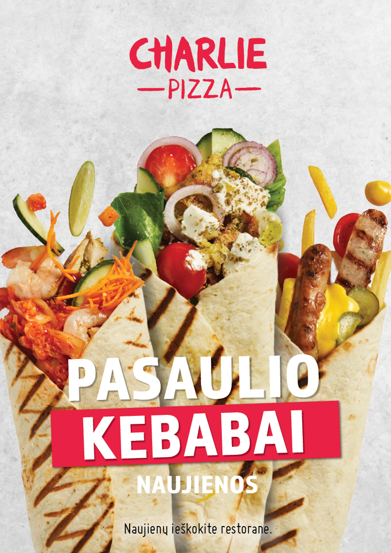 Pasaulio kebabai - Charlie pizza naujiena!