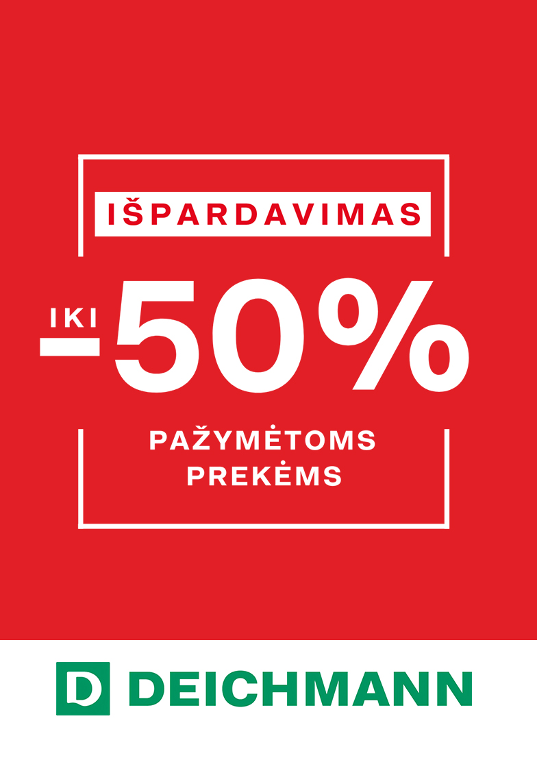 NUOLAIDOS IKI – 50% | Deichmann