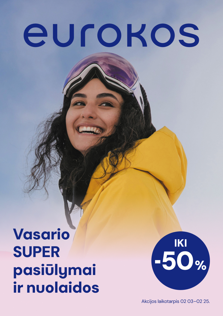 Vasario SUPER pasiūlymai ir nuolaidos iki –50 %!