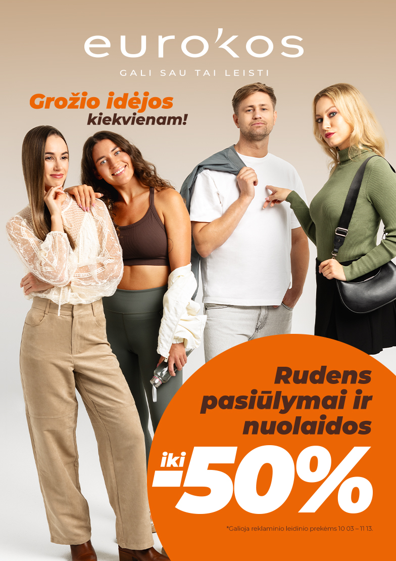 EUROKOS RUDENS PASIŪLYMAI ir nuolaidos iki -50%!