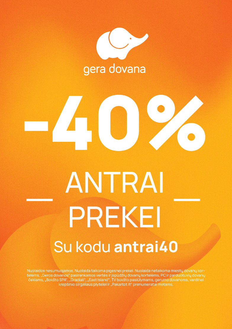 –40 % antrai prekei