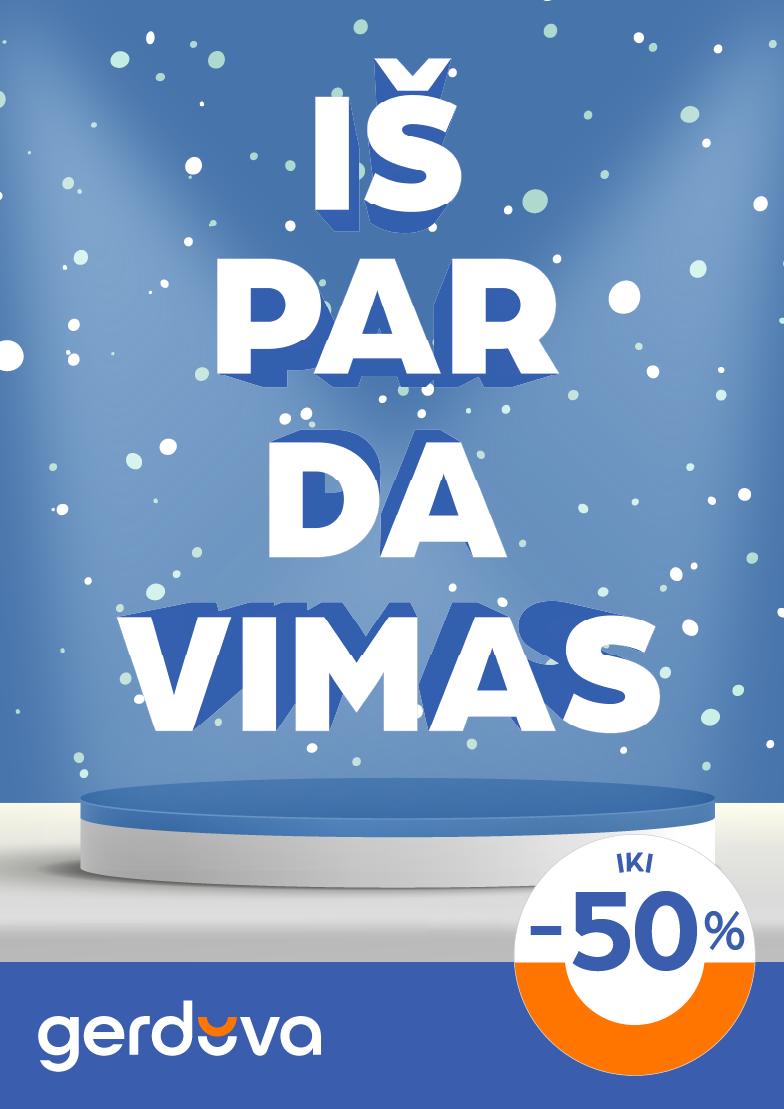 IŠPARDAVIMAS iki -50%