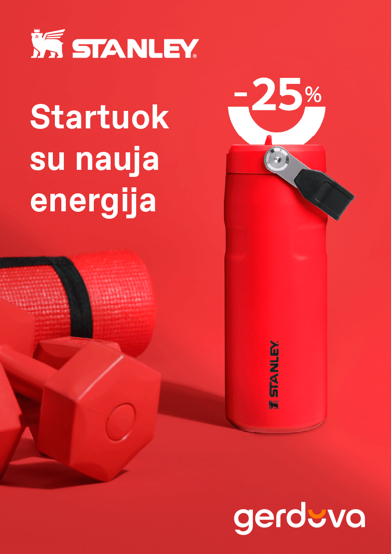 Startuok su nauja energija! Stanley gertuvės –25 %