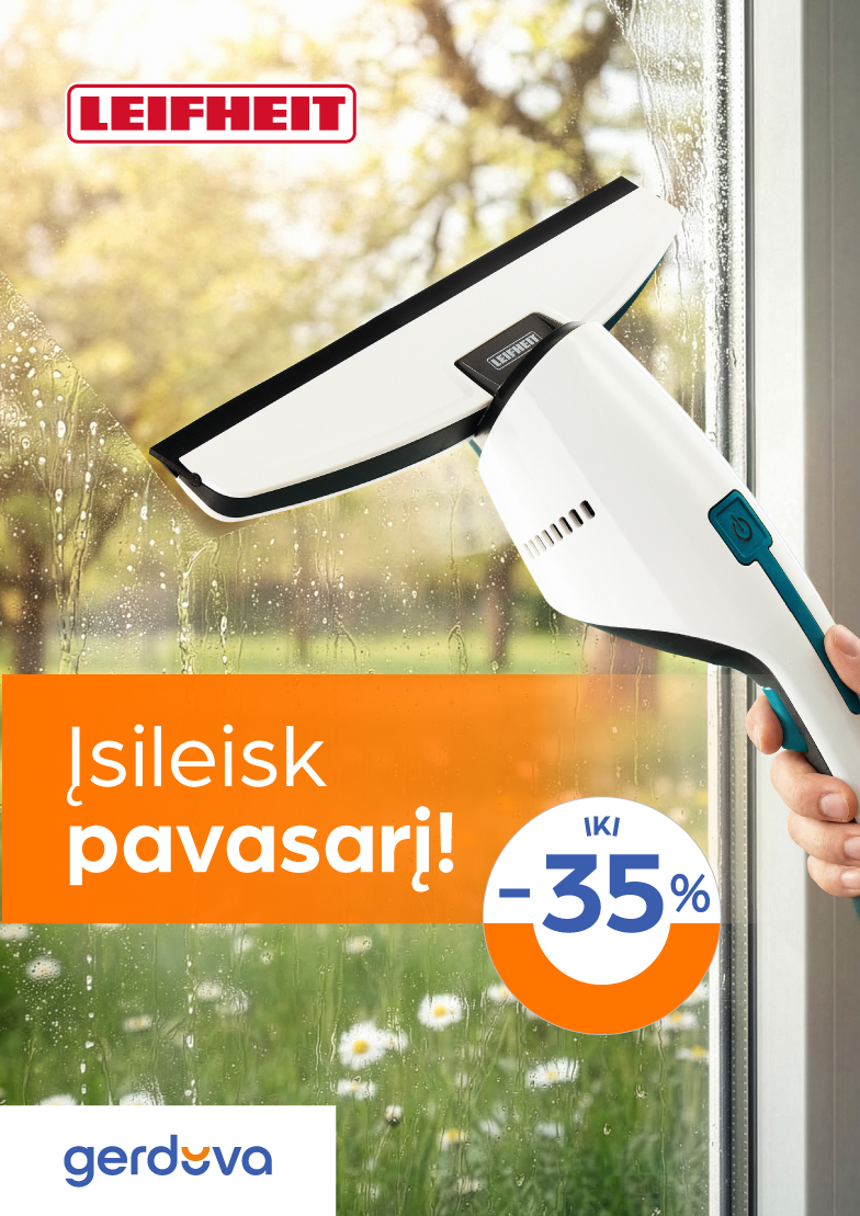 Įsileisk pavasarį! Langų valymui iki -35%