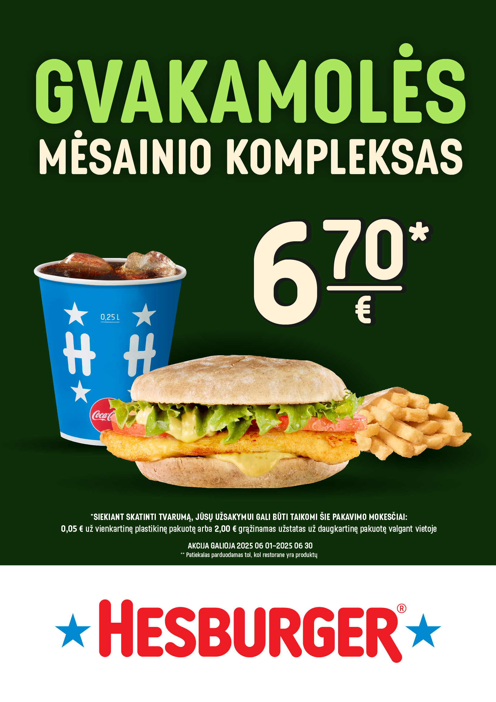 Gvakamolės mėsainio kompleksas 6.70 Eur.*