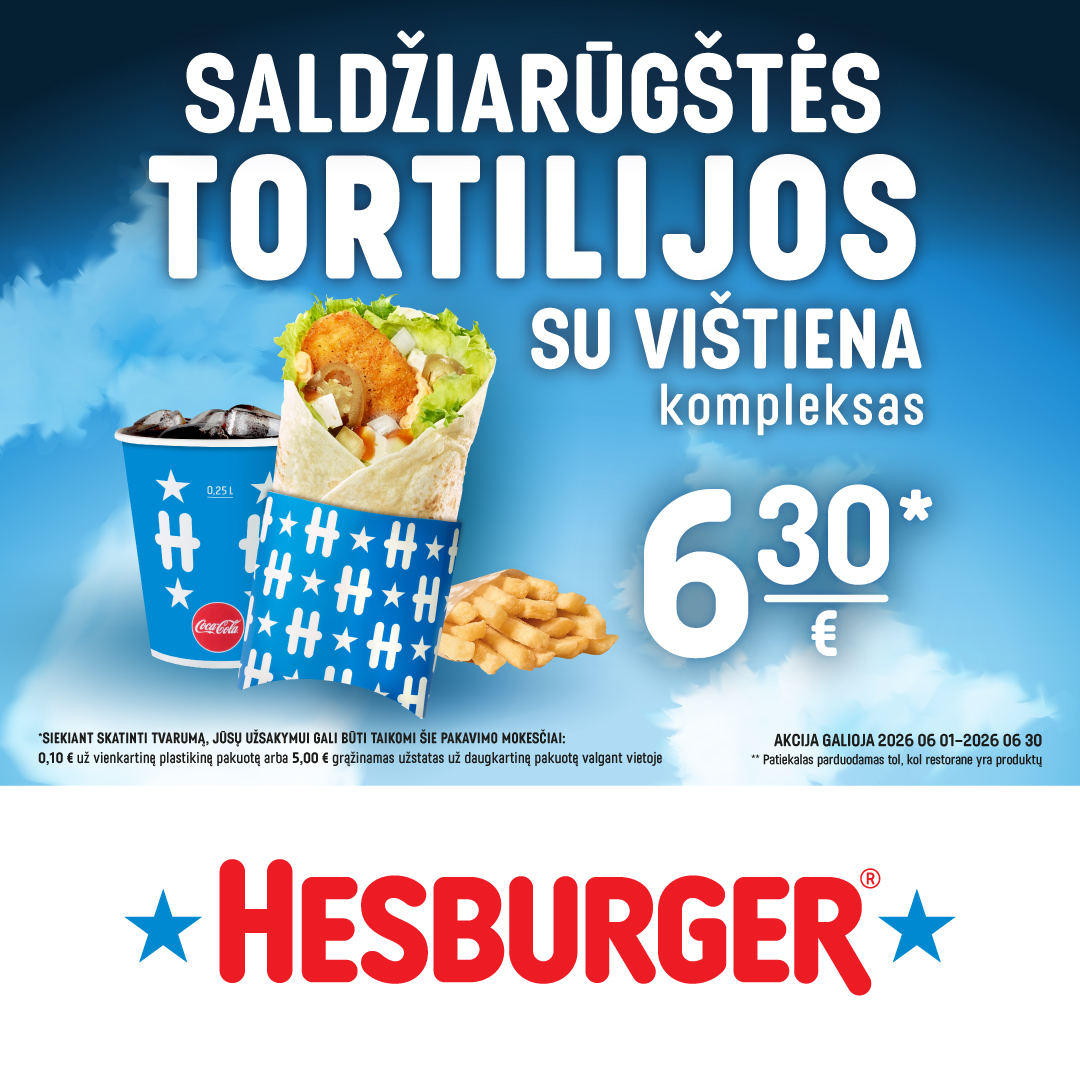 Saldžiarūgštės tortilijos su vištiena kompleksas 6.30 Eur.*