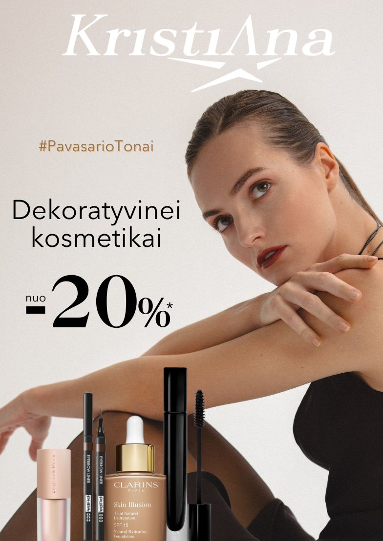 Dekoratyvinei kosmetikai nuo –20%*