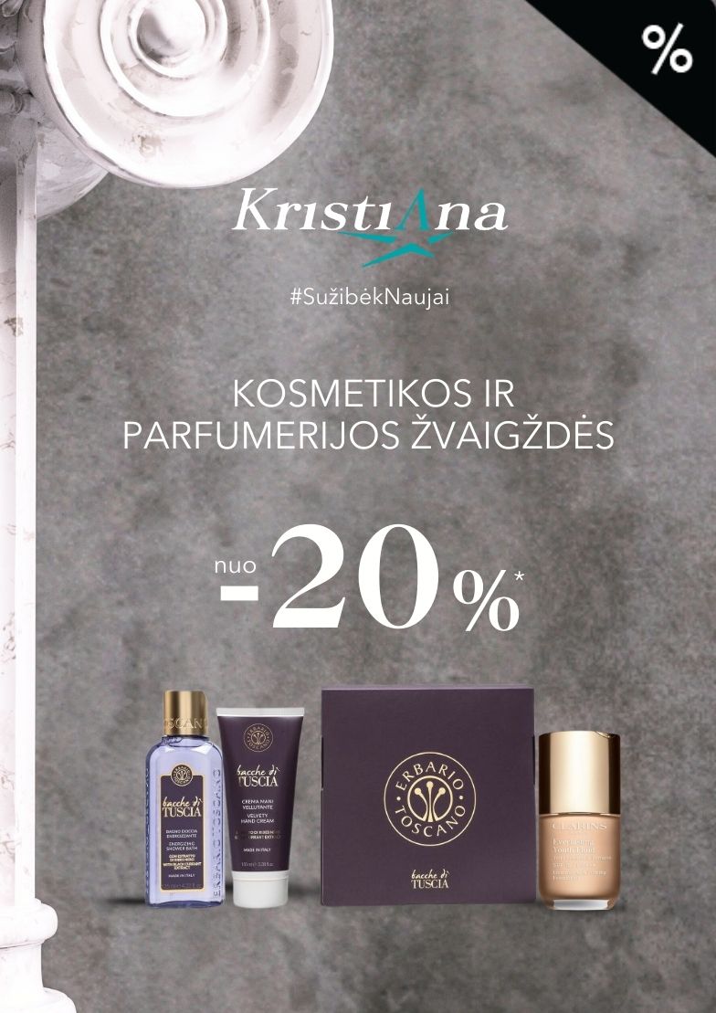 Kosmetikos ir parfumerijos žvaigždės nuo –20 %*