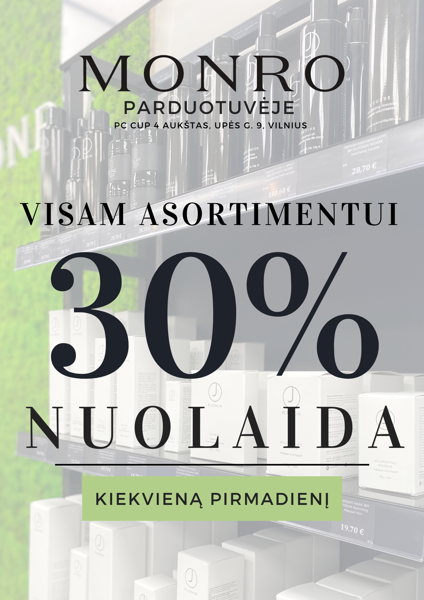 VISĄ vasarą. VISAM asortimenui. VISIEMS grožio meistrams! KAS?!