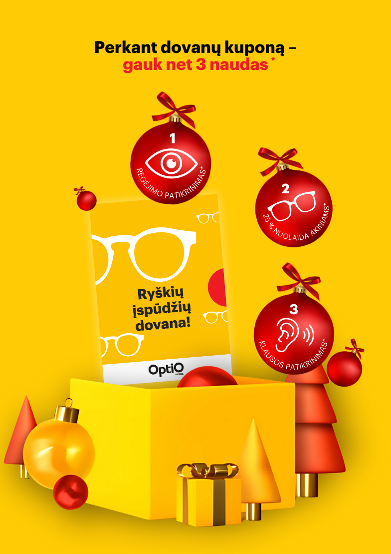 Su OPTIO dovanokite daugiau!