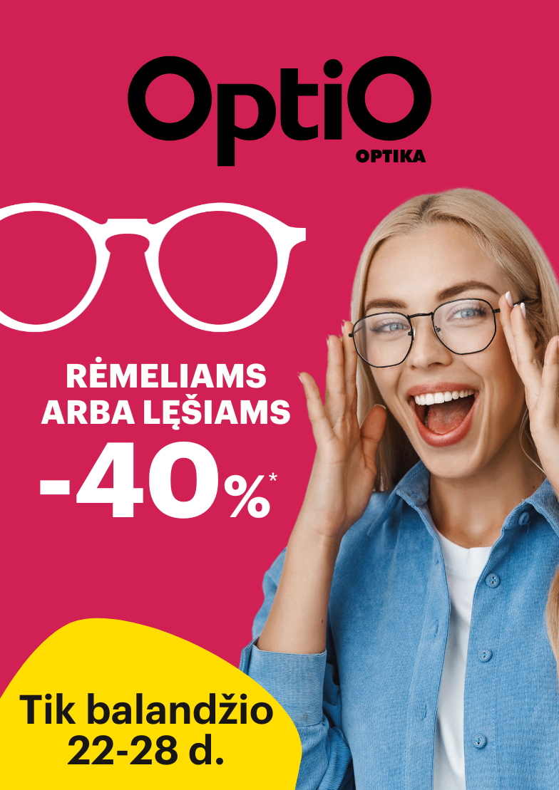Pavasario išpardavimas OPTIO optikoje!