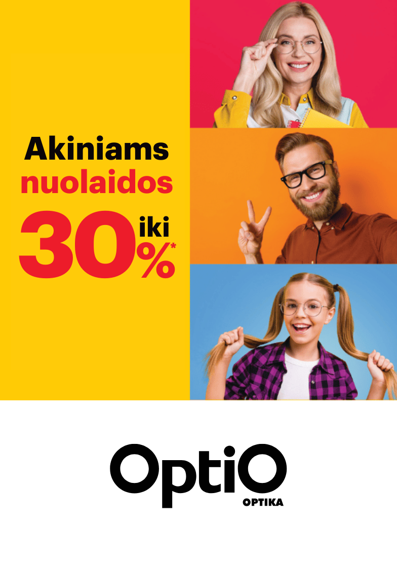 -30 % rėmeliams ar lęšiams!