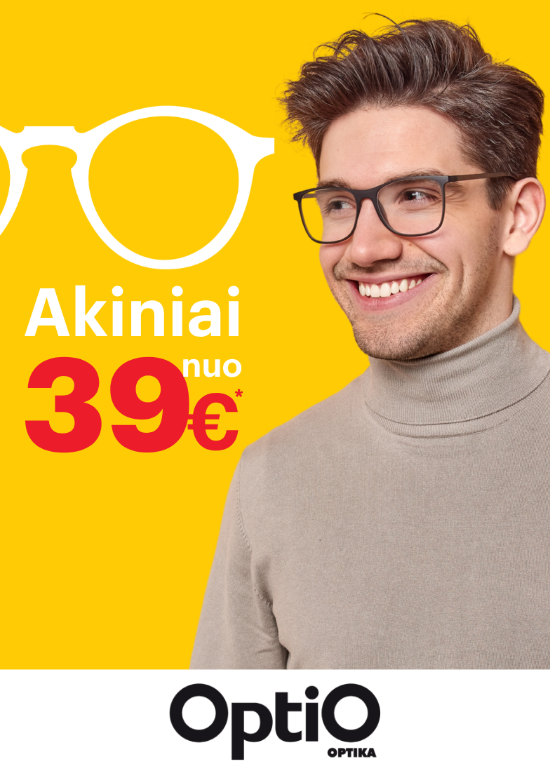 OPTIO. Korekciniai akiniai tik 39 €