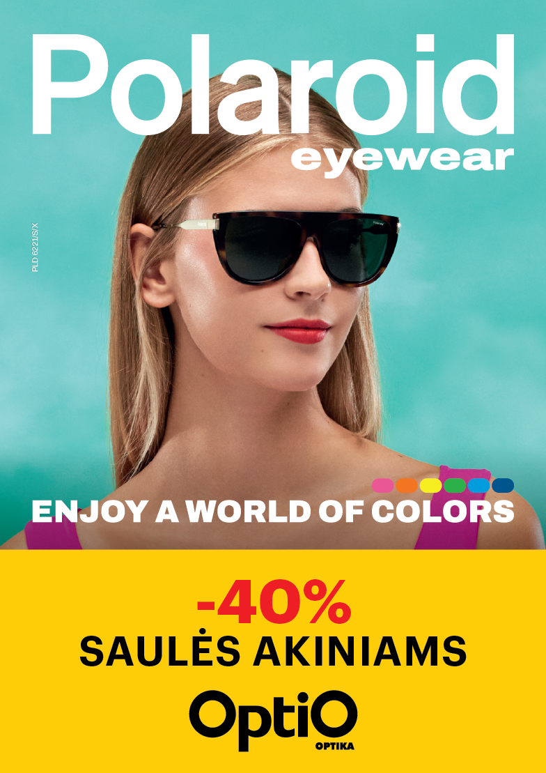40 % nuolaida Polaroid saulės akiniams!