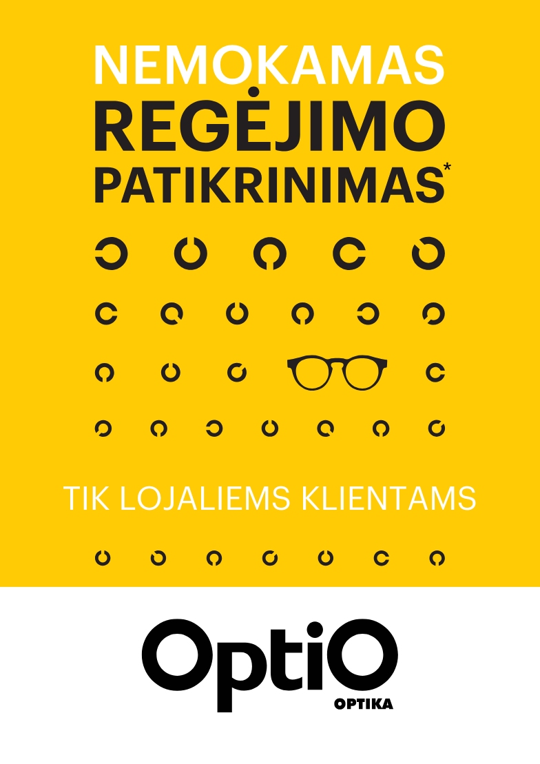 OPTIO. Nemokamas MINI regėjimo patikrinimas