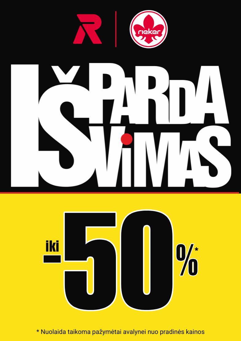 Išpardavimas iki -50%!