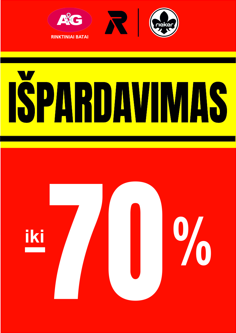 Finalinis išpardavimas STARTAVO iki 70%!