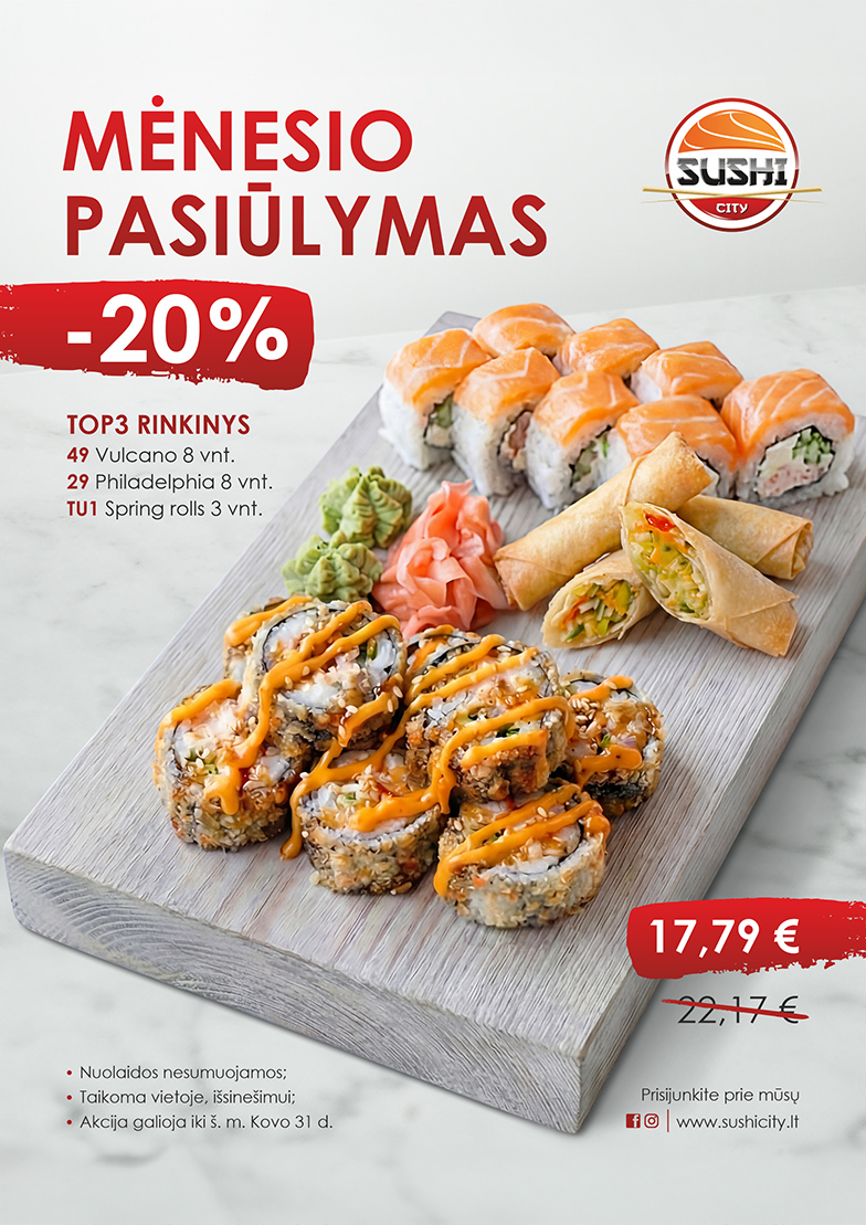 MĖNESIO PASIŪLYMAS