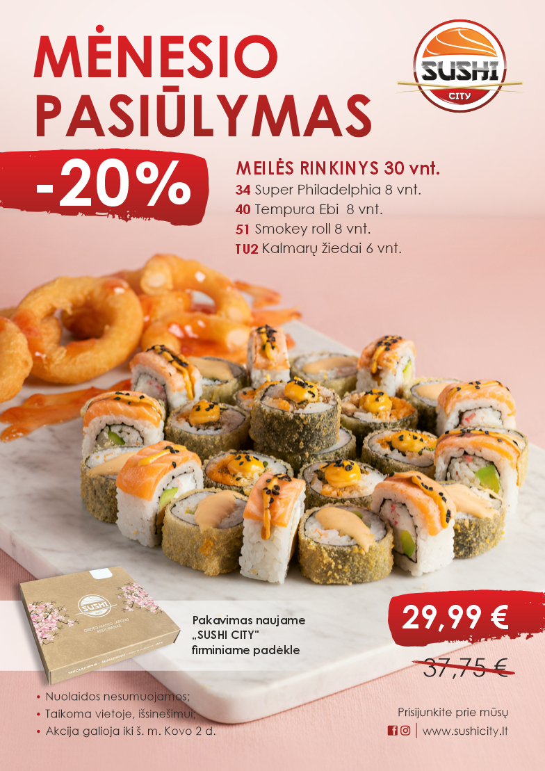 MĖNESIO PASIŪLYMAS