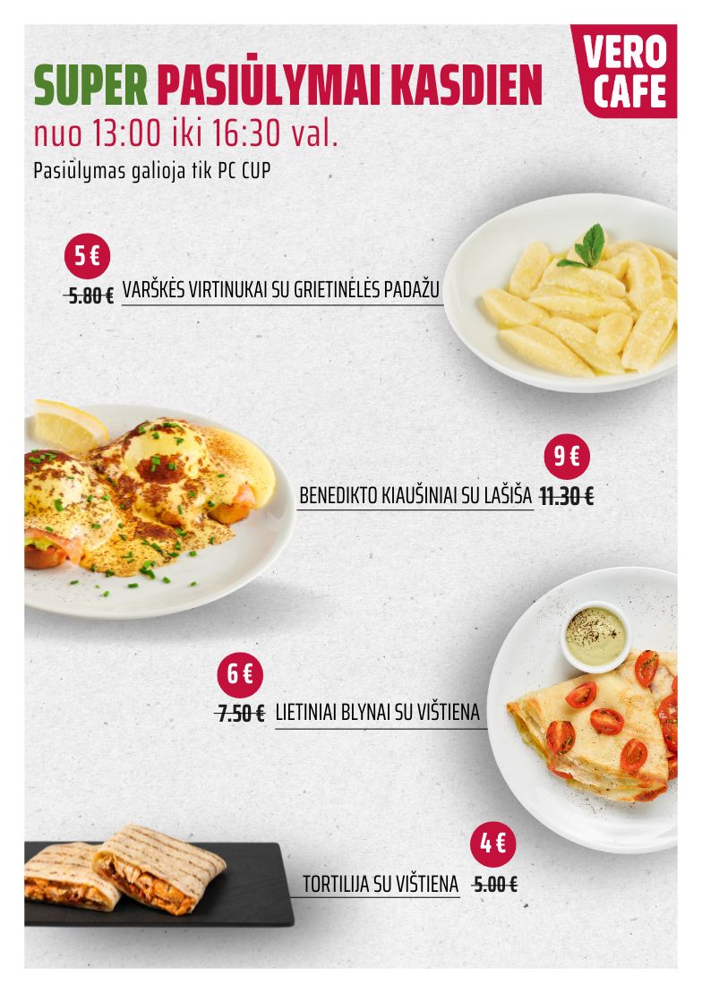 Super pasiūlymai kasdien