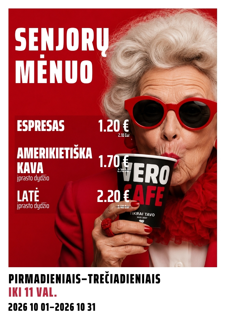 Senjorų mėnuo VERO CAFE