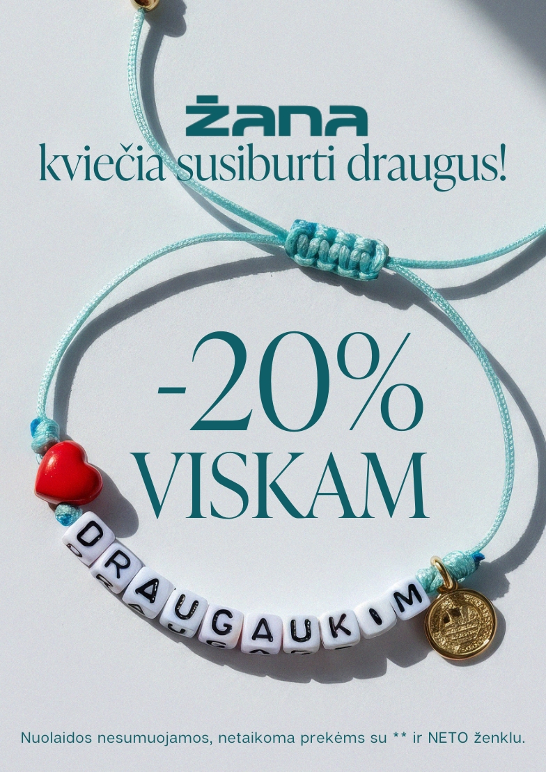 –20 % nuolaida VISAM asortimentui!