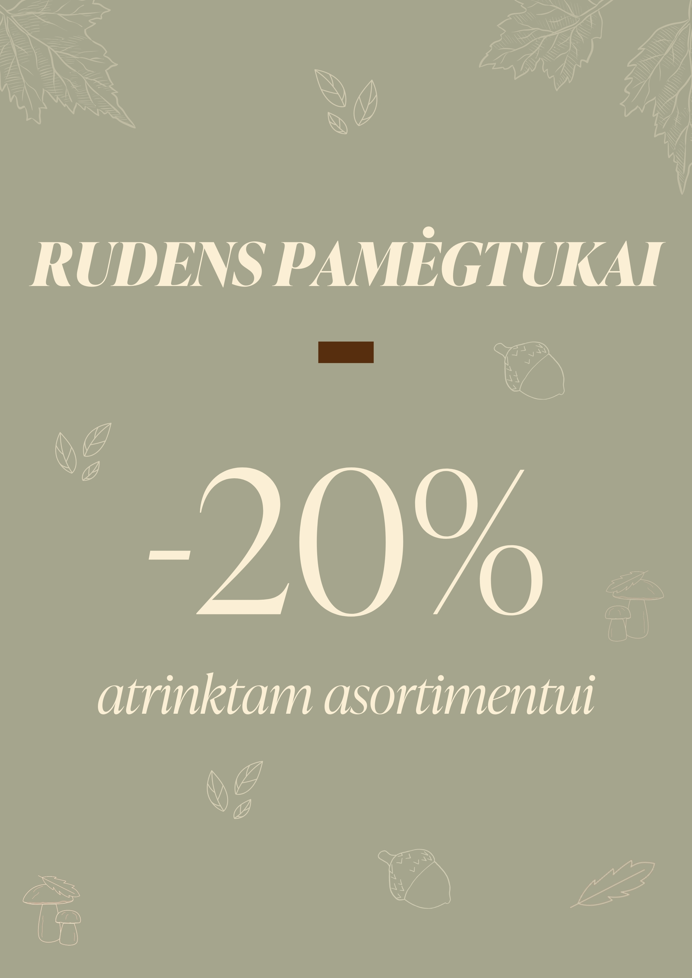 -20% RUDENS PAMĖGTUKAI