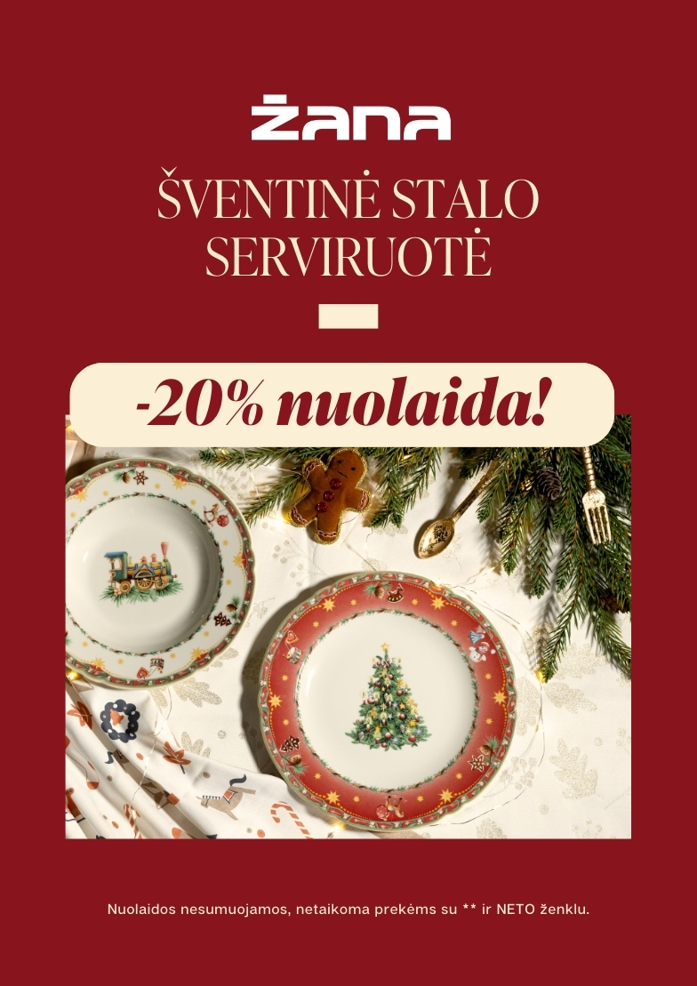 ŽANA. ŠVENTINĖ STALO SERVIRUOTĖ -20% NUOLAIDA