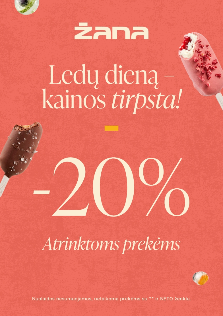 Švęskime ledų dieną su –20 % nuolaida!
