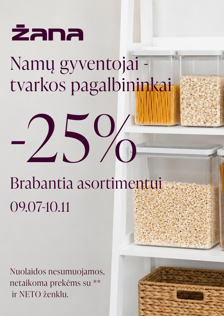 –25 % Brabantia asortimentui