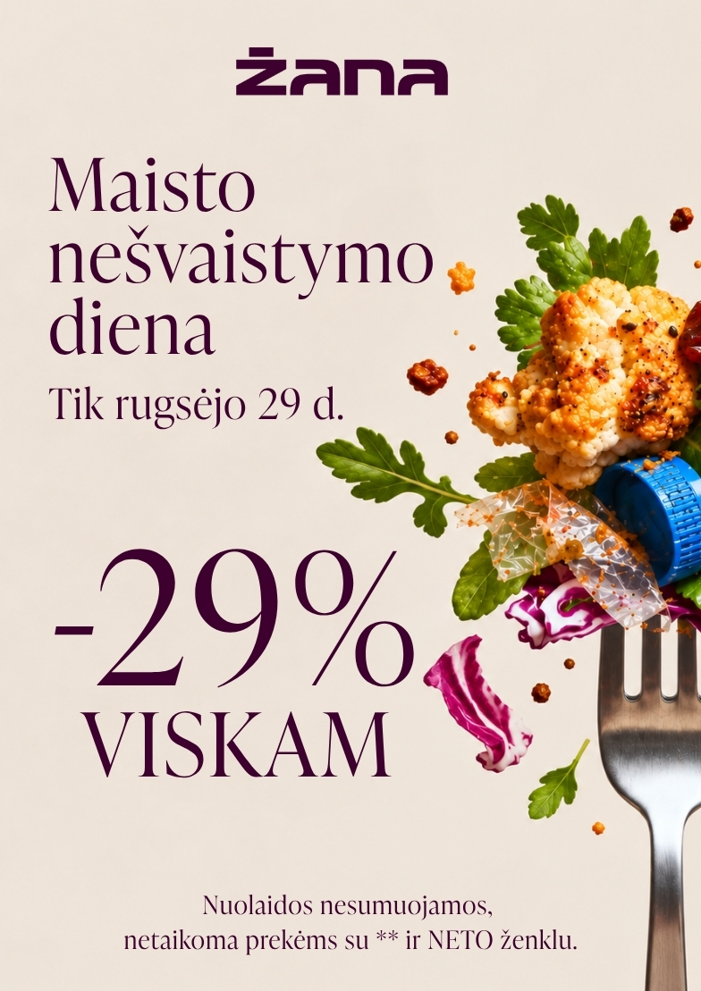 –29 % visam asortimentui!
