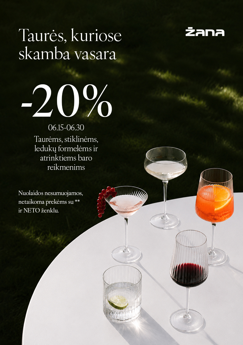 Taurės, kuriose skamba vasara