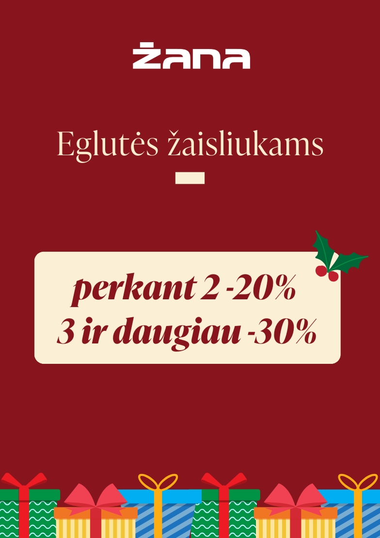 Akcija eglutės žaisliukams!