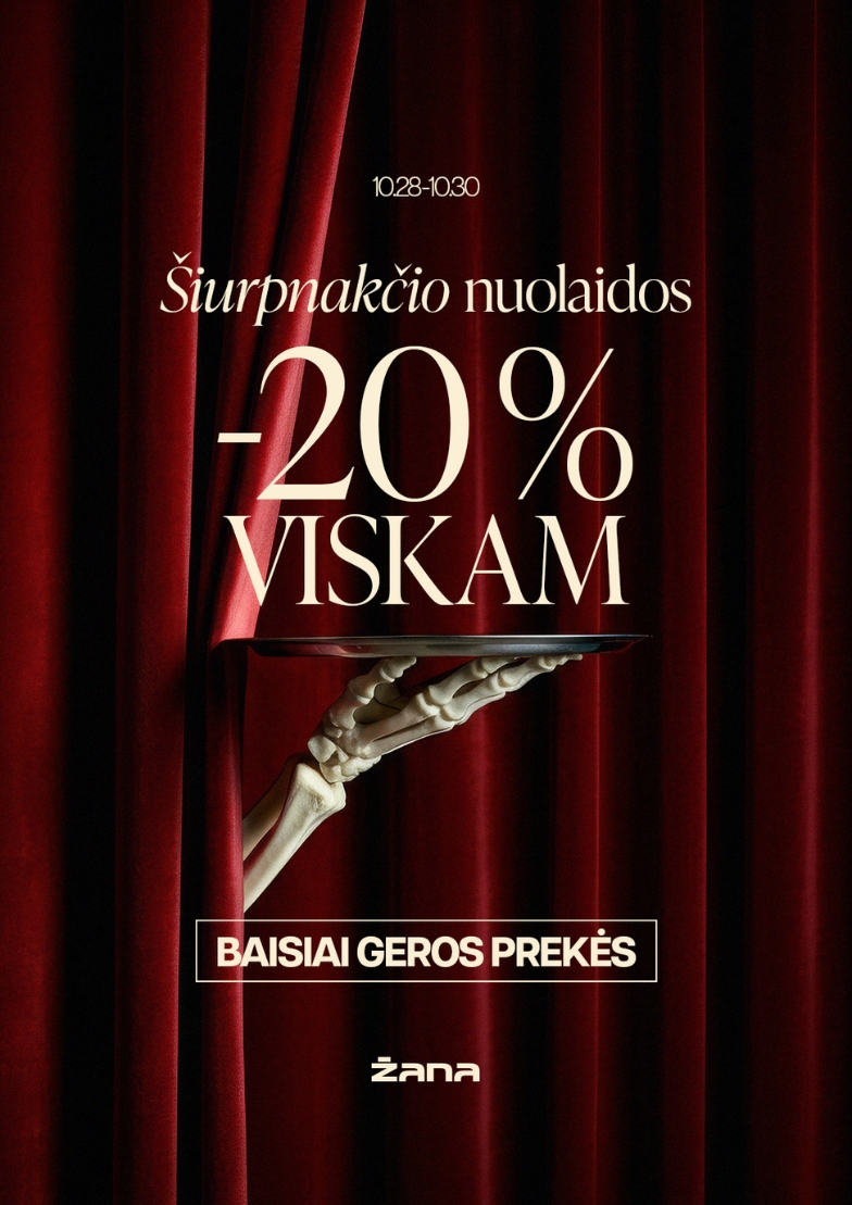 –20 % nuolaida VISKAM!