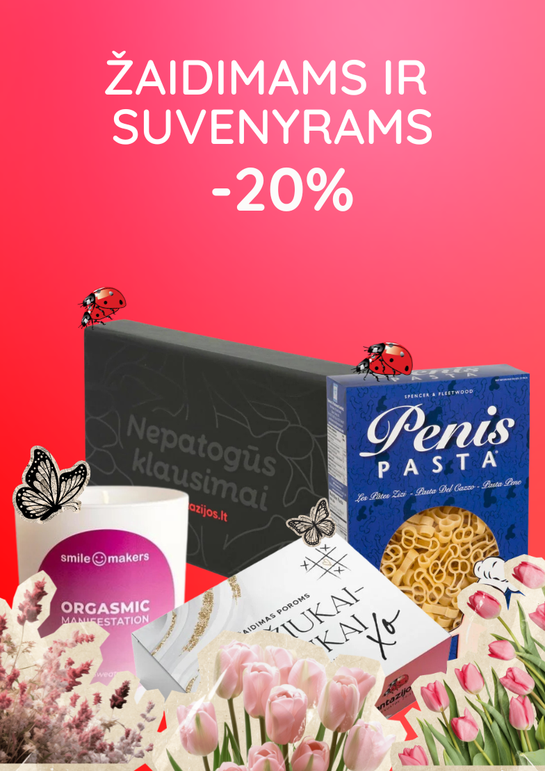 -20 % suvenyrams ir žaidimams