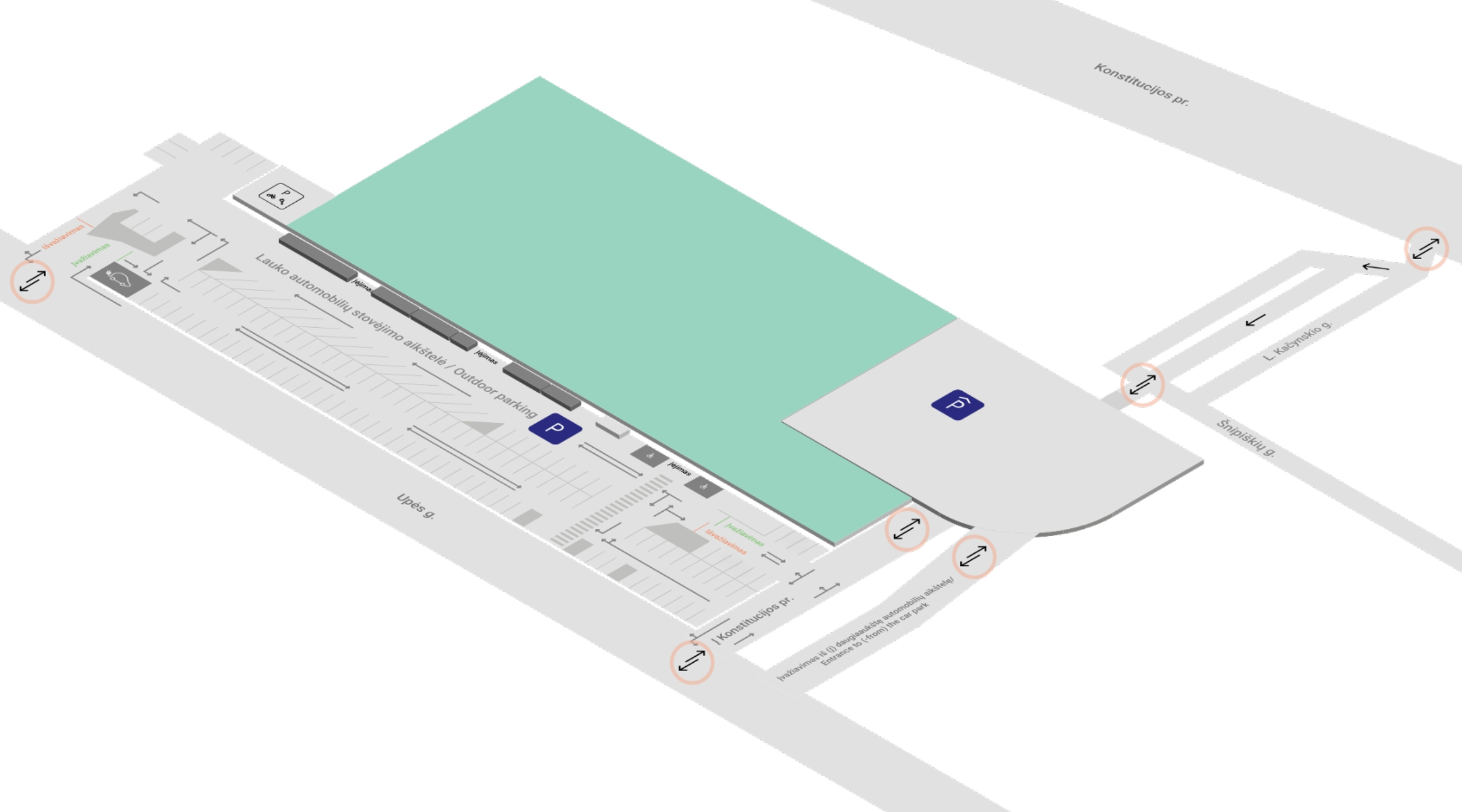 Įvažiavimo schema